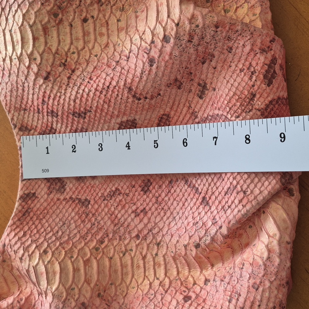Marco Buggiani Elegant Pink Leather Snake Print Hobo Bag - Picture 11 of 13